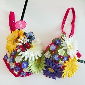 Custom Floral/Butterfly Festival Bra